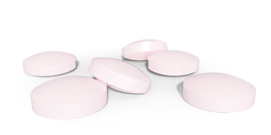 6 pink BioActive B12 tablets