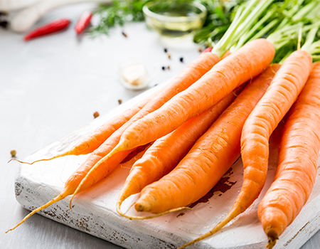 A bundle of carrots